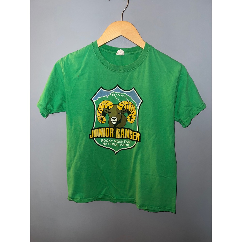 Fruit of the Loom Kids Rocky Mountain National Park Junior Ranger Green T-Shirt